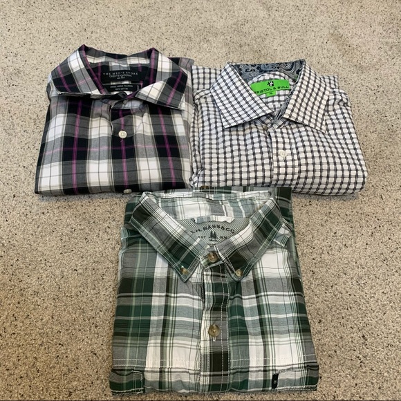 BUNDLE 3 Button Up Shirts XL - Picture 2 of 4